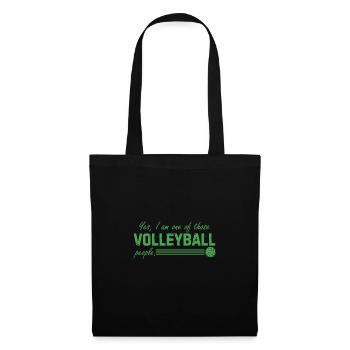Volleyball Ball Hobby Player Gift Sports - Tote Bag - black - Front