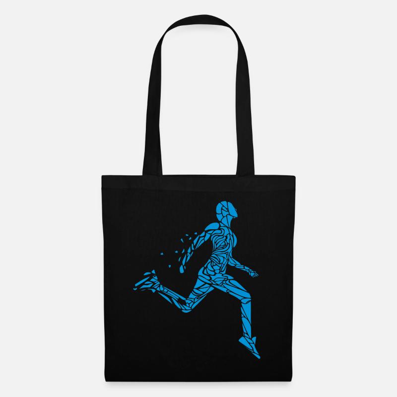 Runner, runners, joggers, jogging, marathon, - Tote Bag - black