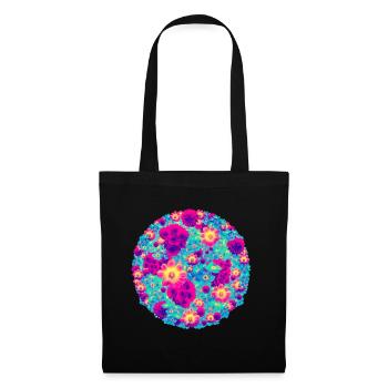 Pop flower Bouquet - Tote Bag - black - Front