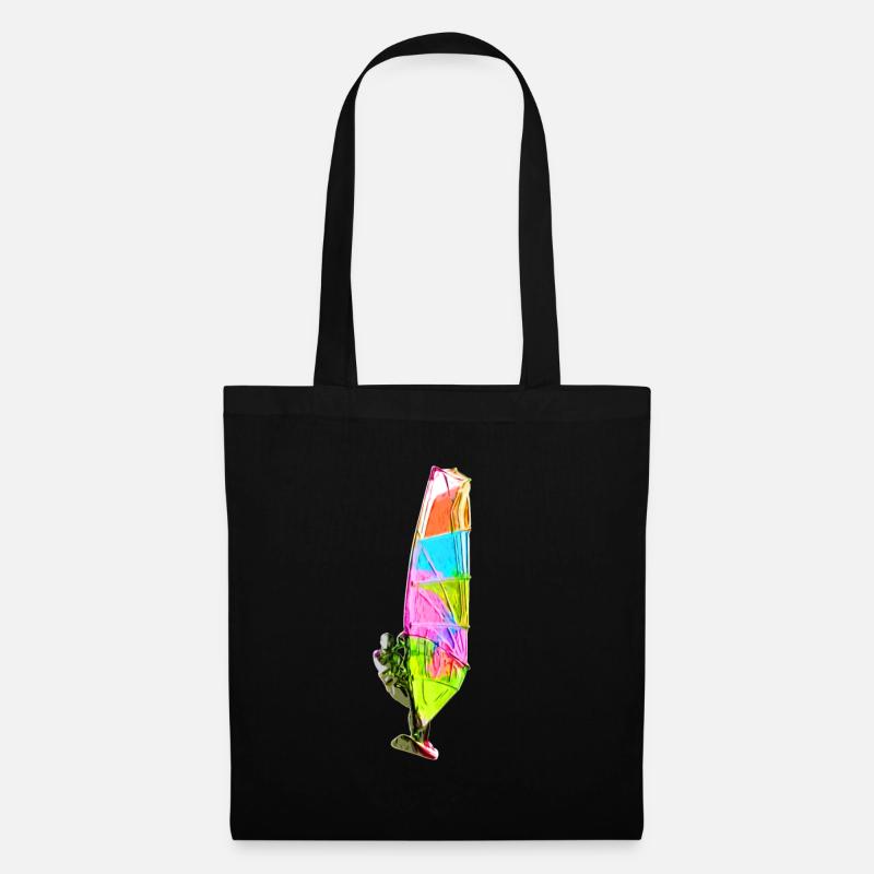 Bunter Windsurfer - Sac en tissu - noir