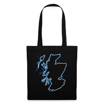 Schottland - Stoffbeutel - Schwarz - Vorne