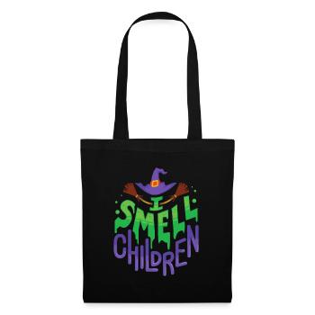Je sens les enfants - Cadeau Sorcière d'Halloween - Sac en tissu - noir - Devant