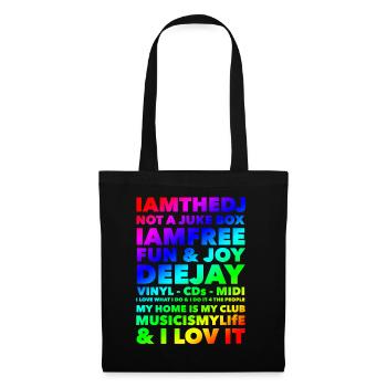 JE SUIS LE DJ - Sac en tissu - noir - Devant