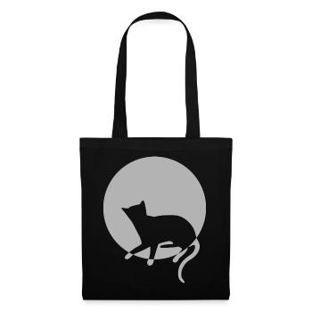 chat chat chat chat chat minou chatte minou - Sac en tissu - noir - Devant