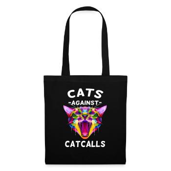 Cats Against Catcalls - Stoffbeutel - Schwarz - Vorne