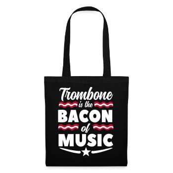 trombone - Sac en tissu - noir - Devant