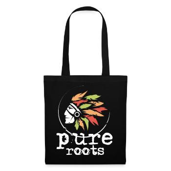 Native American Colorful Feathers Chief Roots Icon - Tote Bag - black - Front