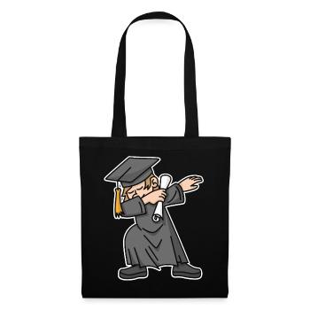 Boy student dab dabbing graduation school - Tote Bag - black - Front