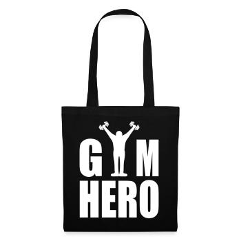 GYM Hero - Stoffbeutel - Schwarz - Vorne