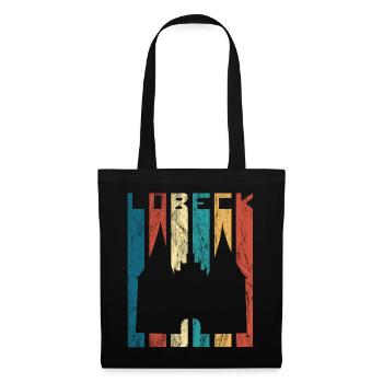 Lübeck Holstentor Retro Vintage Luebeck Cadeau - Sac en tissu - noir - Devant