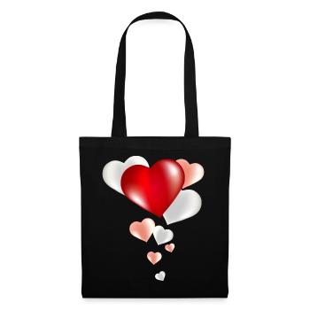 pot-pourri ballon lumineux du cœur - Sac en tissu - noir - Devant