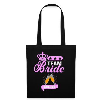 Bachelorette Team Bride Wedding bachelorette party - Stoffbeutel - Schwarz - Vorne