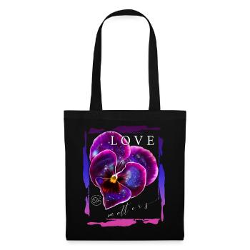 Love matters Valentine's day romantic saying - Tote Bag - black - Front