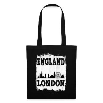 Londres Angleterre Uk City Skyline Accueil Amour - Sac en tissu - noir - Devant
