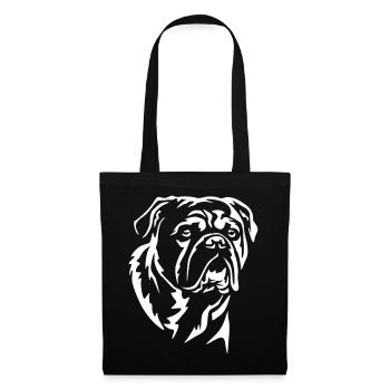 Continental Bulldog Head "Black Edition" - Tote Bag - black - Front
