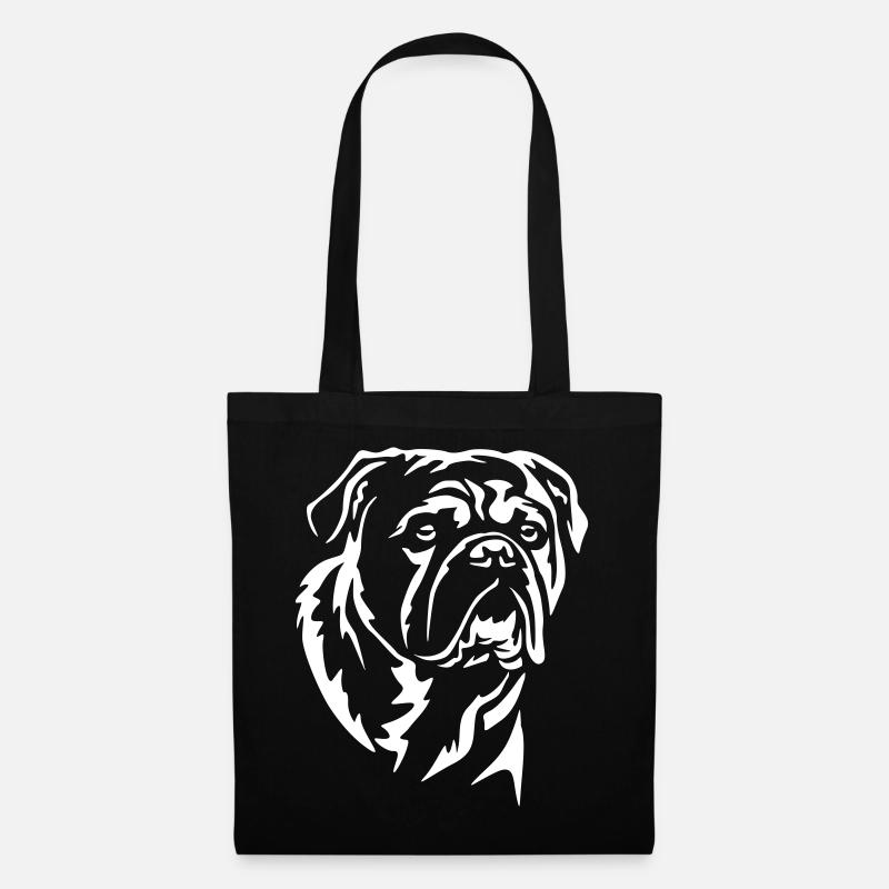 Continental Bulldog Kopf "Black Edition" - Stoffbeutel - Schwarz