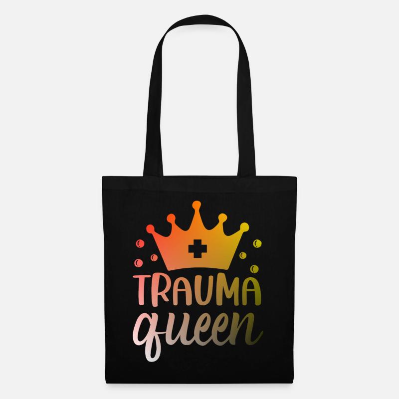 Trauma Queen Krankenschwester - Stoffbeutel - Schwarz