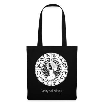 Zodiac sign Virgo 002 white - Tote Bag - black - Front