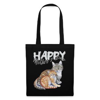 Mother's Day mom and baby cats - Tote Bag - black - Front
