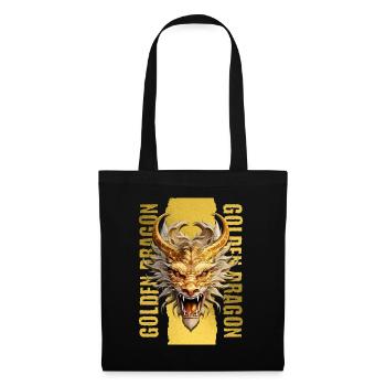 Dragon Or Fantaisie Mysticisme Magique Créature Animal - Sac en tissu - noir - Devant