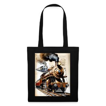 Train #1 - Sac en tissu - noir - Devant