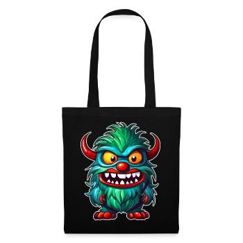 Monstre laid - Sac en tissu - noir - Devant