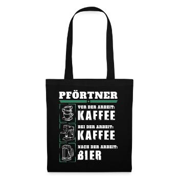 My daily routine as a gatekeeper - Tote Bag - black - Front