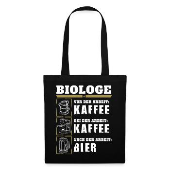 Mon quotidien de biologiste - Sac en tissu - noir - Devant