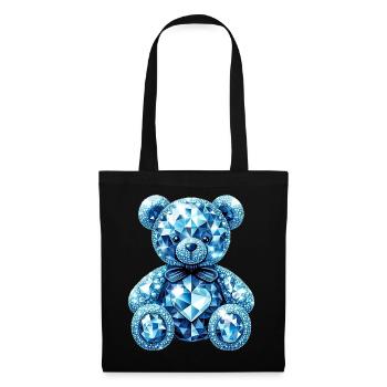 Crystal Bear Diamond Diamonds - Tote Bag - black - Front