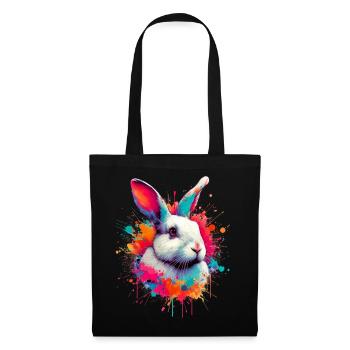Lapin - Sac en tissu - noir - Devant
