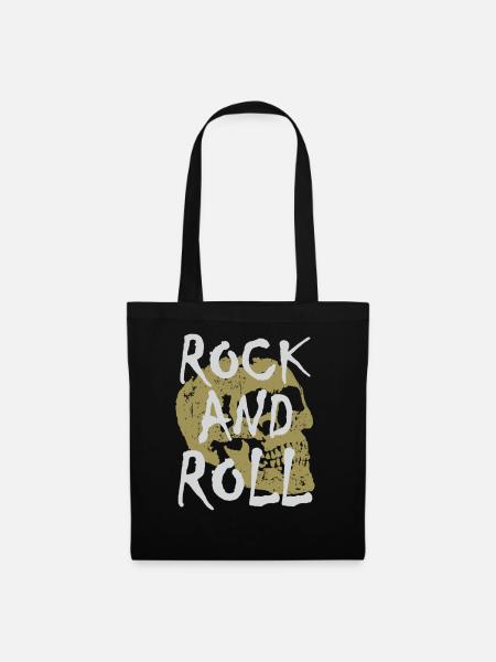 Rock And Roll - Stoffbeutel - Schwarz