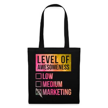 Marketing - Tote Bag - black - Front