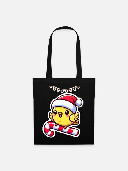 Christmas Canary Tunes - Stoffbeutel - Schwarz