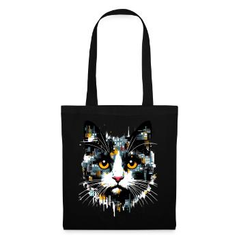 Cat - Tote Bag - black - Front