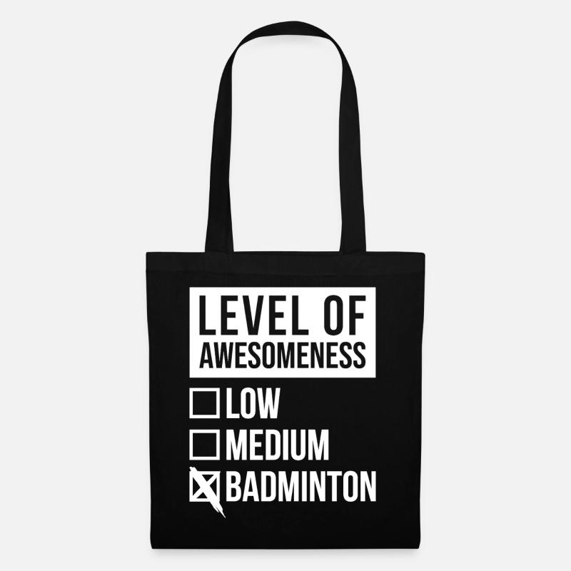 Badminton - Tote Bag - black