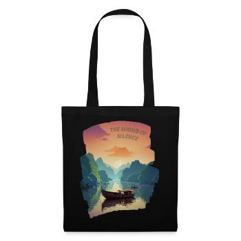 The Sound of Silence - Setting Sun - Tote Bag - black - Front