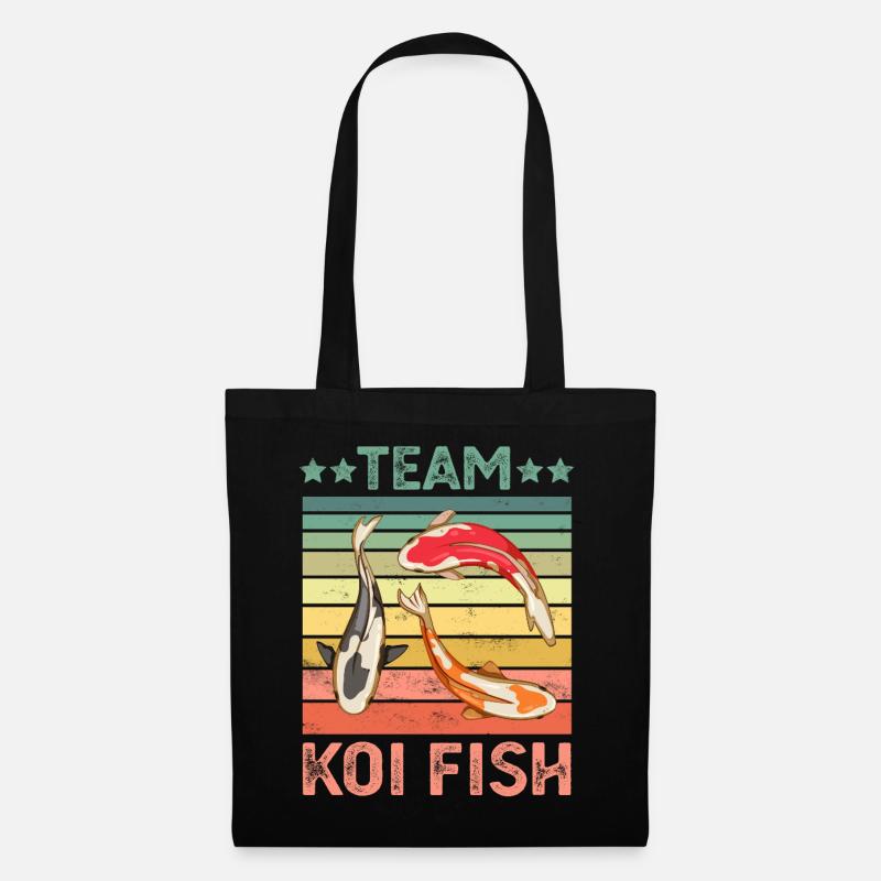 Koi Fische - Stoffbeutel - Schwarz