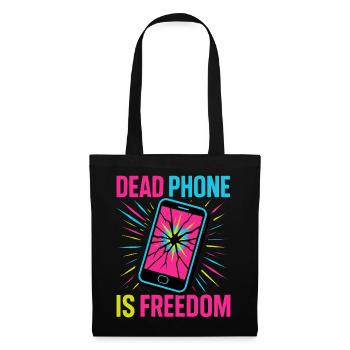 Dead Phone is Freedom - Tote Bag - black - Front