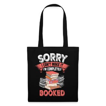 Humour Livre et Lecture Noire et Rose - Sac en tissu - noir - Devant