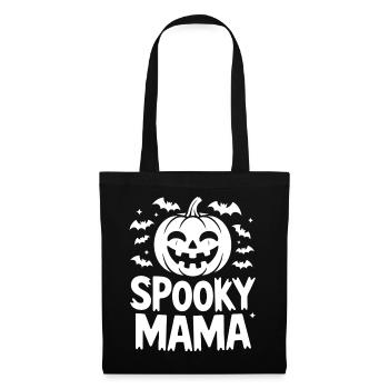 Humorous Halloween Pumpkin Print - Tote Bag - black - Front