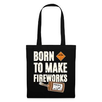 Né pour faire des feux d'artifice - Sac en tissu - noir - Devant