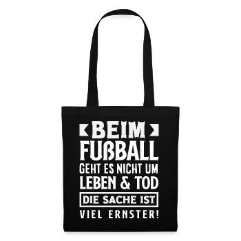 Drôle de Football Football Fan Cadeau - Sac en tissu - noir - Devant