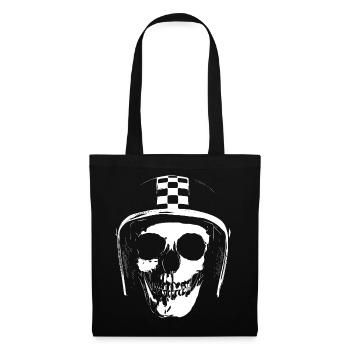 biker_skull - Tote Bag - black - Front