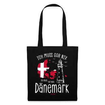 I just need to go to Denmark saying flag - Tote Bag - black - Front