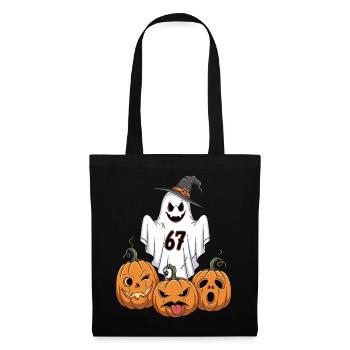 Ghost 67 Halloween Pumpkins - Tote Bag - black - Front