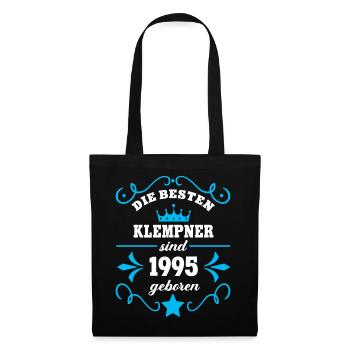Plumber Birthday Born 1995 Colleagues Born - Tote Bag - black - Front