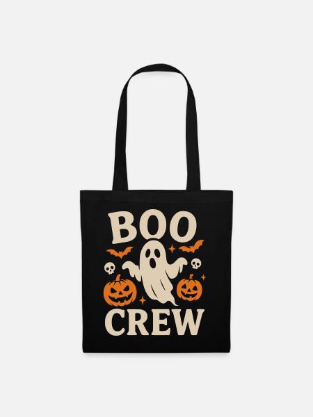 Boo Crew Halloween - Stoffbeutel - Schwarz