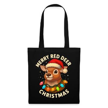 Cerfs pour chasseurs de Noël Cadeaux de cerfs - Sac en tissu - noir - Devant