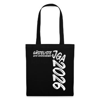 Bachelor Party 2026 - Guest List - Please sign! - Tote Bag - black - Front