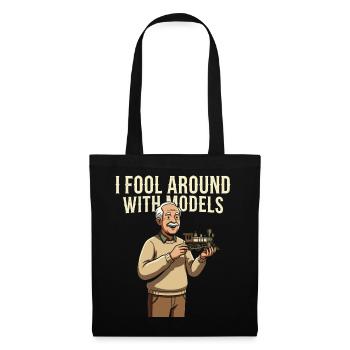Models Train Hobby Locomotive Railfan - Tote Bag - black - Front